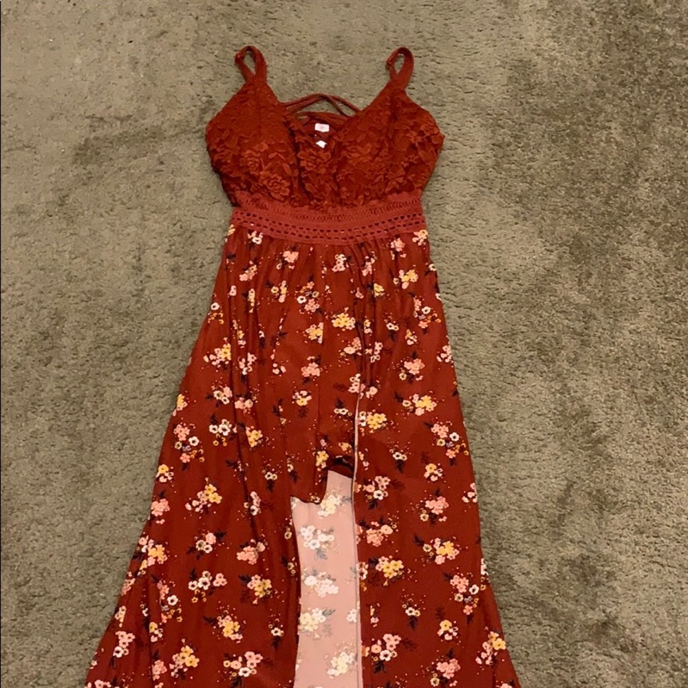 High low romper